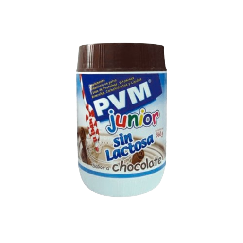 PVM JUNIOR SIN LACTOSA CHOCOLATE POLVO X 360 G - Ecofarma